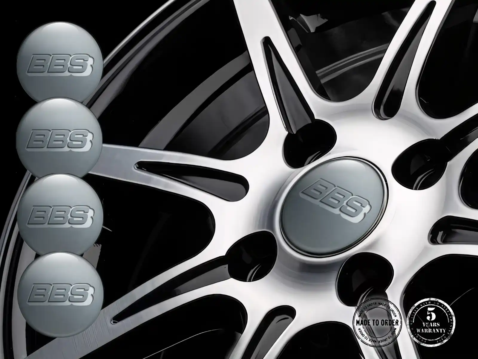 BBS Logo Décalque Roue Cascade Gravité Étiquette